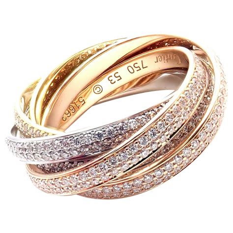 cartier rings diamond|cartier ring with diamond price.